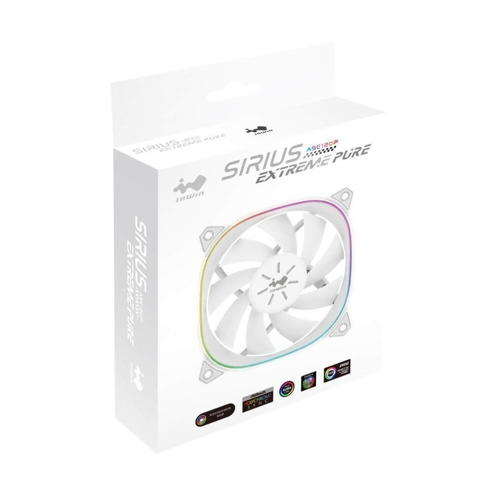 InWin 迎廣 ASE120P ARGB 風扇 白色-細節圖5