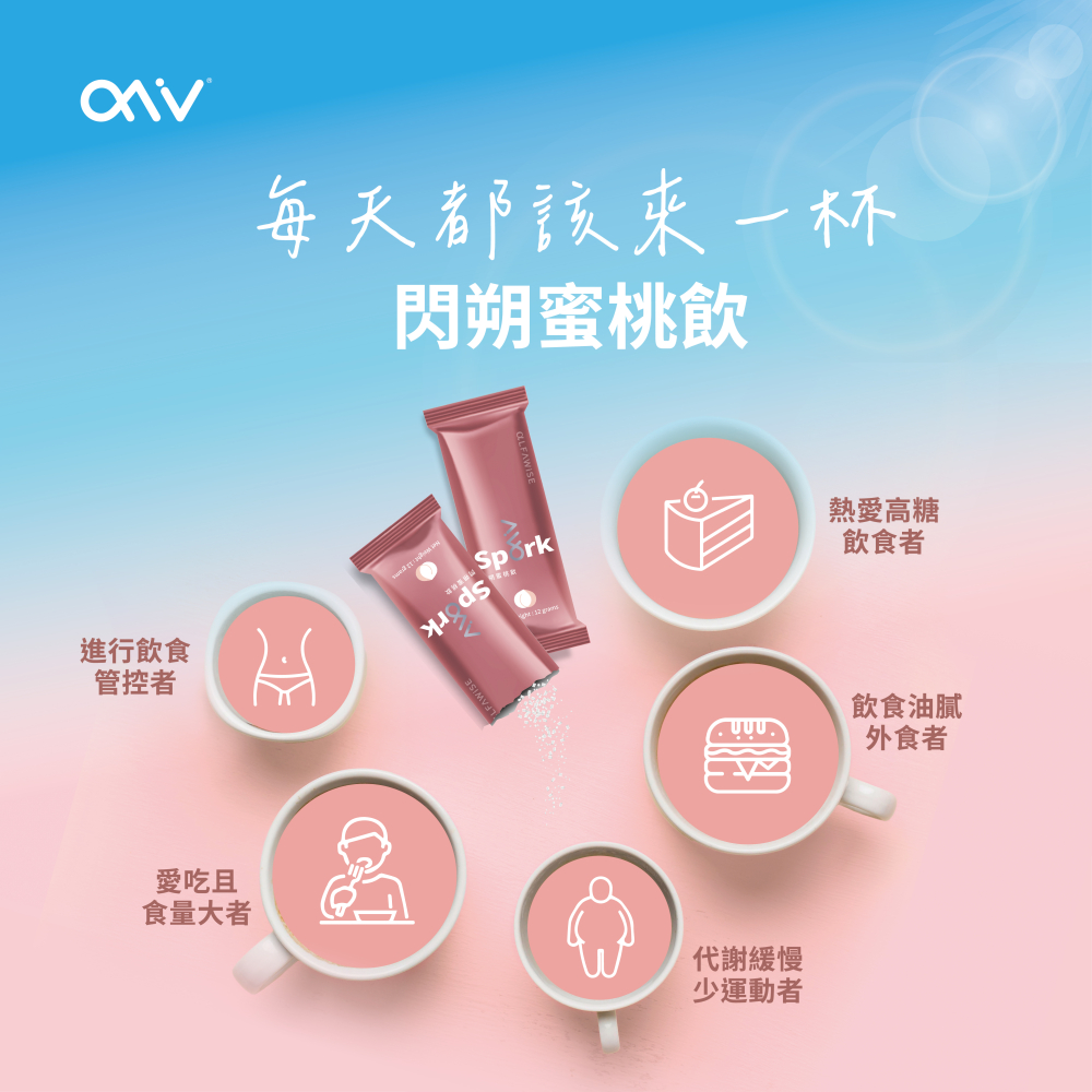 ✅公司現貨✅愛樂唯《閃朔蜜桃飲Spαrk》(10包/盒）(12克)-細節圖4