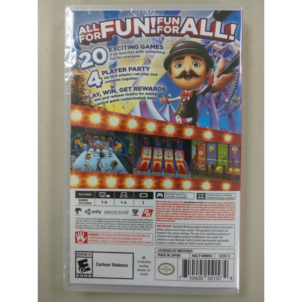 NS全新現貨不用等 體感嘉年華 中英文美版（內建中文）carnival games Switch-細節圖2