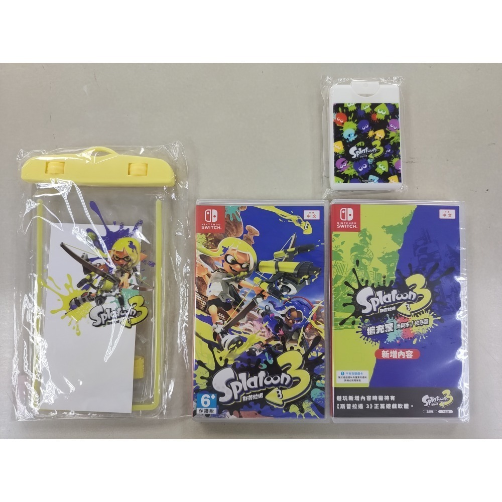 NS全新現貨不用等附特典 斯普拉遁3+獨立擴充票尚興市/秩序篇 中文版（台灣公司貨） Splatoon 3 Switch-規格圖4