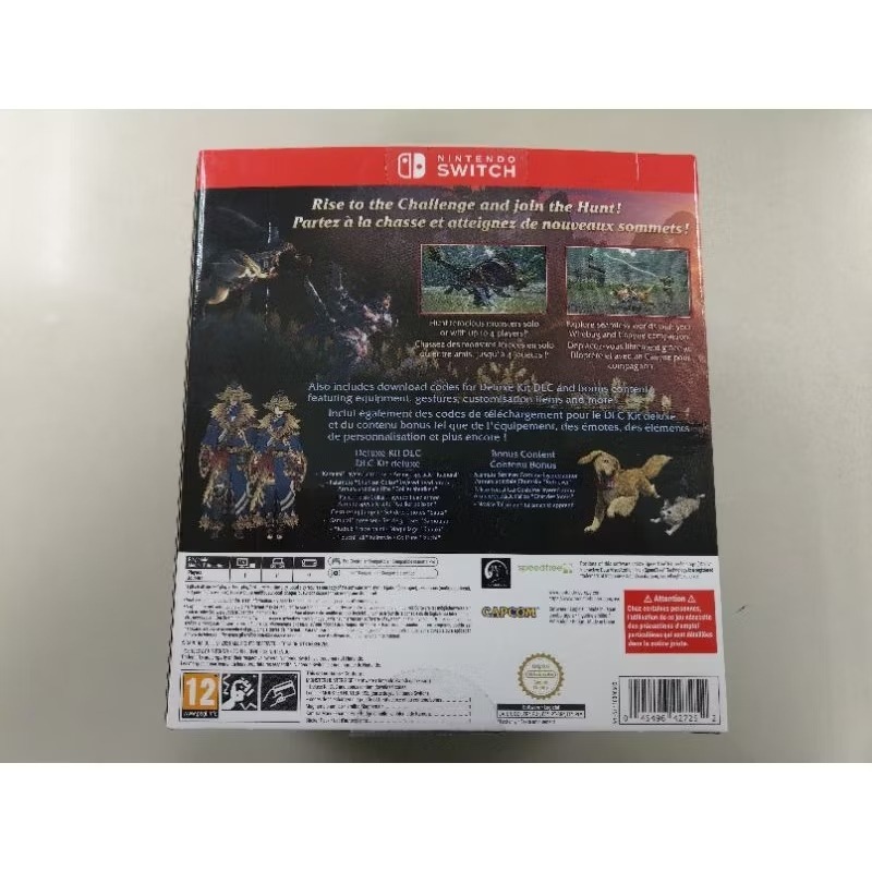 NS全新現貨不用等 魔物獵人：崛起 歐洲限定版（可更新中文）Monster hunter rise Switch-細節圖2