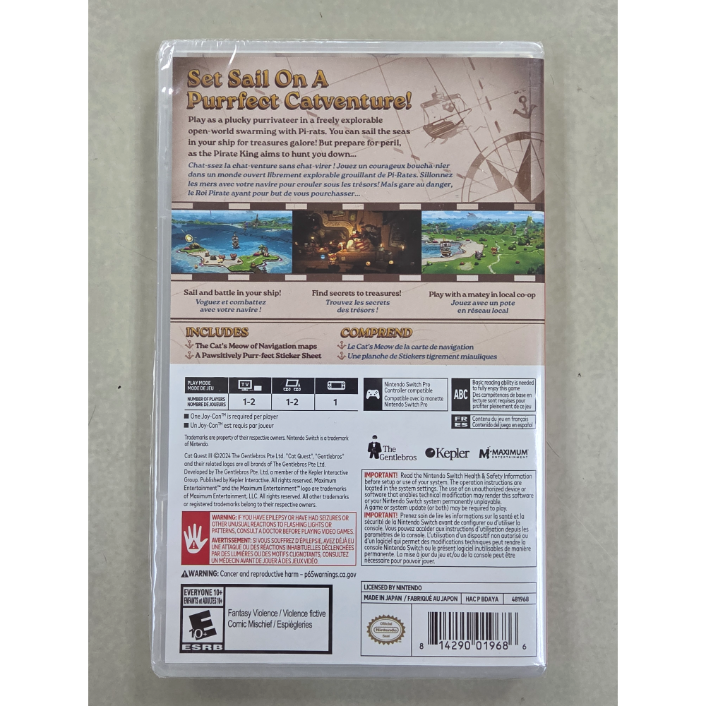 NS全新現貨不用等附特典 貓咪鬥惡龍 3 中英文美版（內建中文）Dragon Quest III Switch-細節圖2