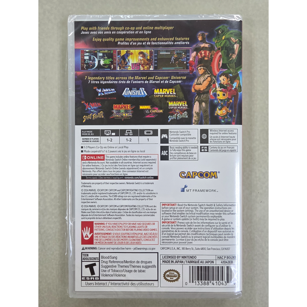 NS全新現貨不用等附特典 漫威 VS 卡普空 marvel vs capcom 格鬥合集 美版（僅選單中文）Switch-細節圖2