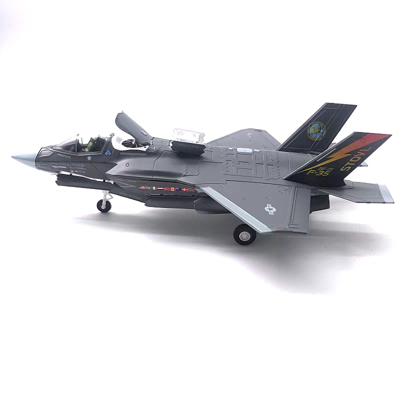 聖誕節交換禮物1/72美國海軍陸戰隊F-35B垂直升降隱形戰鬥機仿真合金模型成品-細節圖2