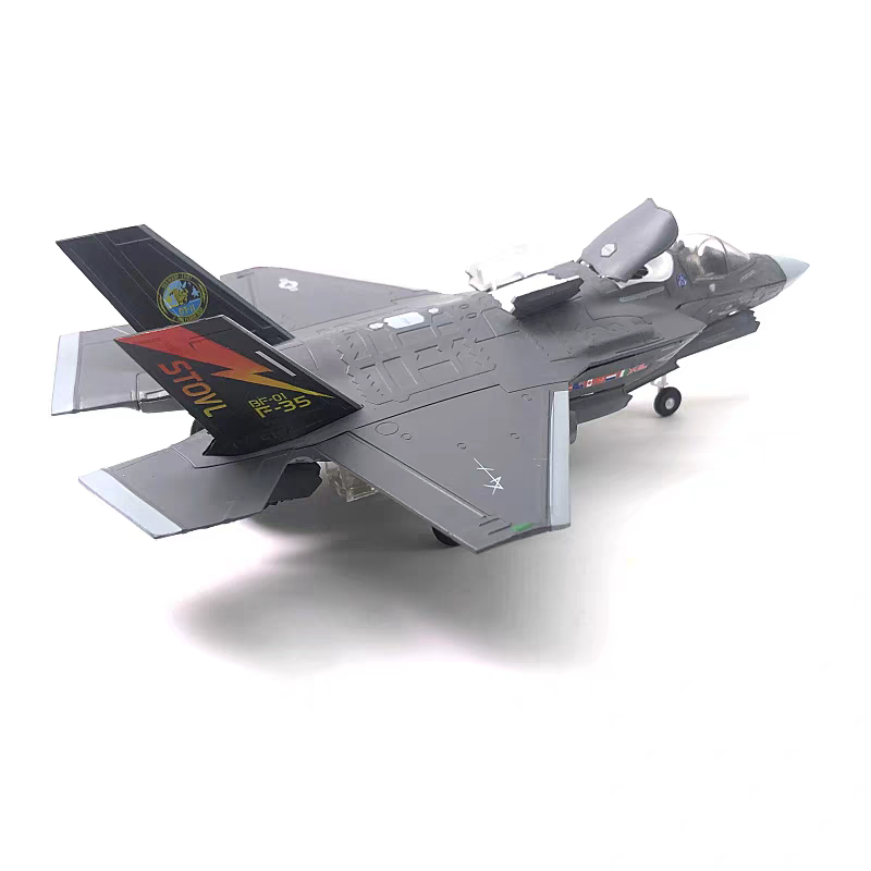 聖誕節交換禮物1/72美國海軍陸戰隊F-35B垂直升降隱形戰鬥機仿真合金模型成品-細節圖4