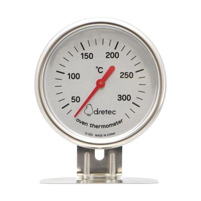 日本 dretec 烤箱專用直立式料理溫度計-不銹鋼色 烤箱溫度計