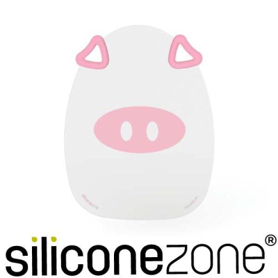 Siliconezone 施理康耐熱粉紅小豬造型矽膠砧板 矽膠砧板