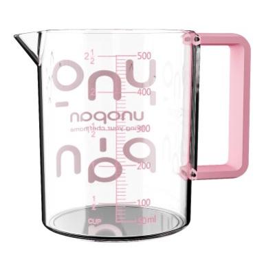 《UNOPAN》屋諾 料理塑膠量杯500ml  耐熱量杯 耐熱塑膠量杯 UN31005(薄荷綠)/UN31006(粉紅)-細節圖3