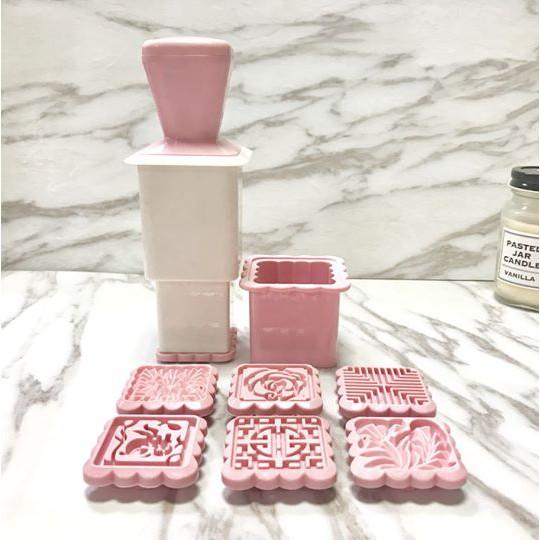 50g方型月餅模B款 餅模 方型 手柄收納-細節圖2