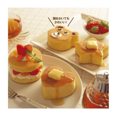 日本CakeLand 麵包蛋糕不銹鋼深型煎烤模(圓型/心型/星型/小熊)四種樣式可選～煎蛋、漢堡肉、慕斯蛋糕‧日本製