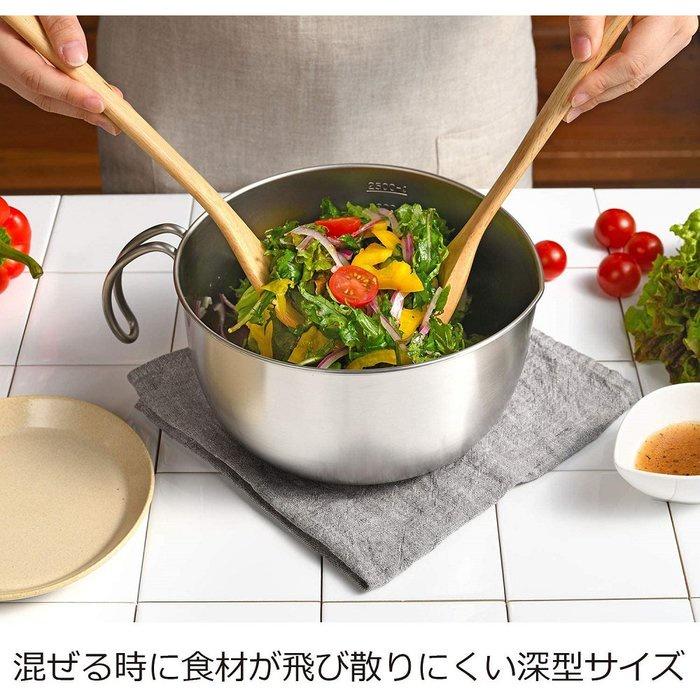 LEYE 20CM 日本製 18-8不銹鋼附把刻度打蛋盆 料理盆 鋼盆 牛奶鍋-細節圖2