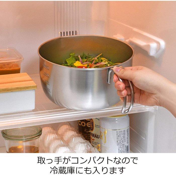 LEYE 20CM 日本製 18-8不銹鋼附把刻度打蛋盆 料理盆 鋼盆 牛奶鍋-細節圖5
