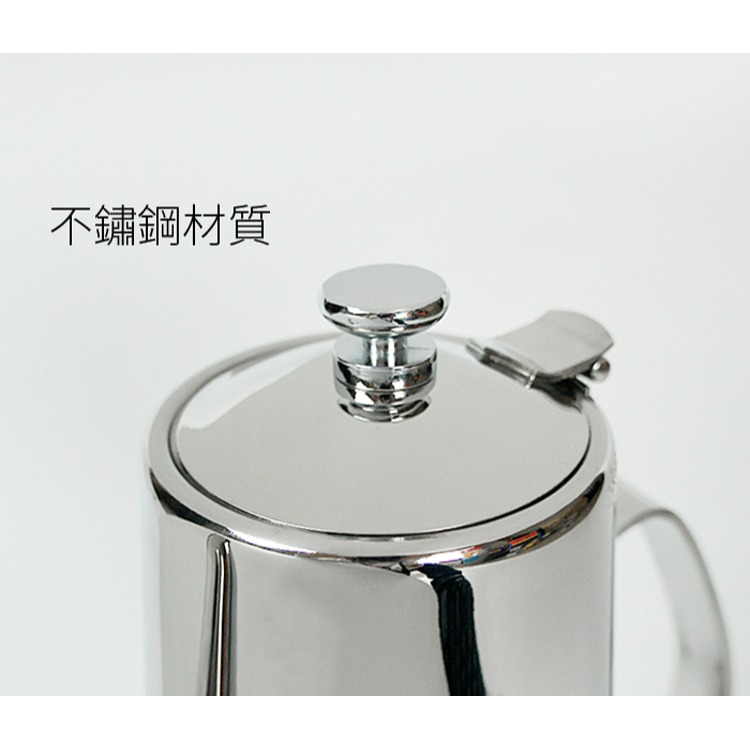 寶馬牌 高級304不銹鋼 長嘴冷水壺 1.9L 台灣製 長口冷水壺/高湯壺-細節圖3