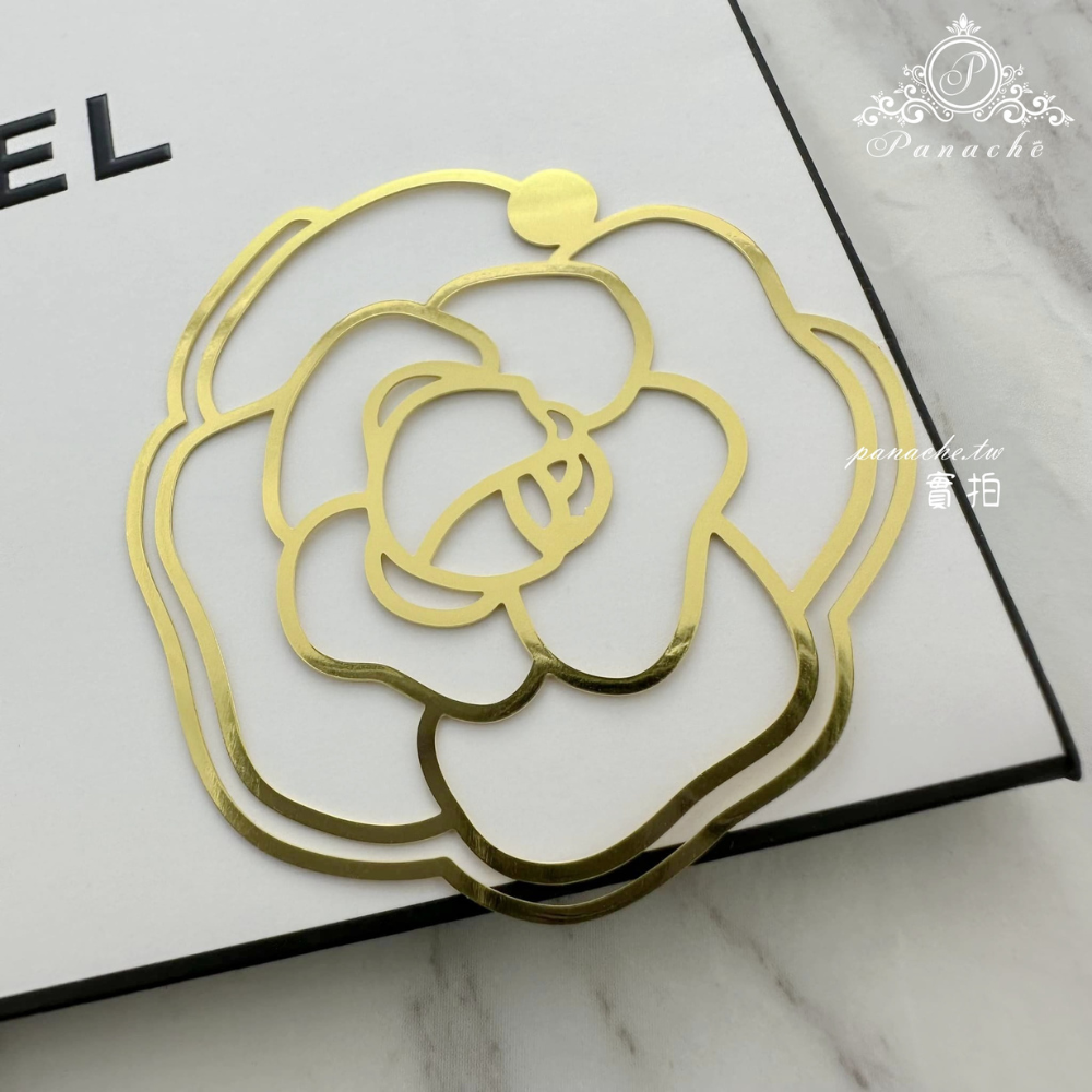 CHANEL山茶花書籤 可當領夾並經diy可變身為各種配飾-細節圖3
