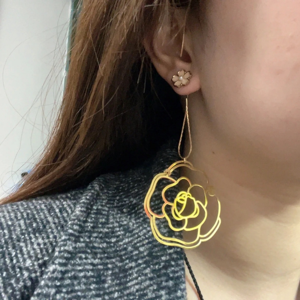 CHANEL山茶花書籤 可當領夾並經diy可變身為各種配飾-細節圖6