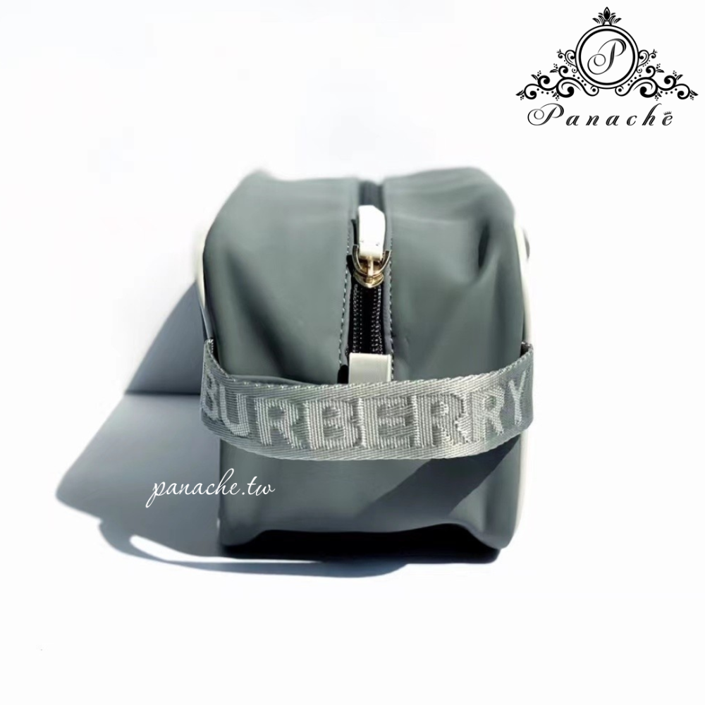 BURBERRY灰色收納包-細節圖3