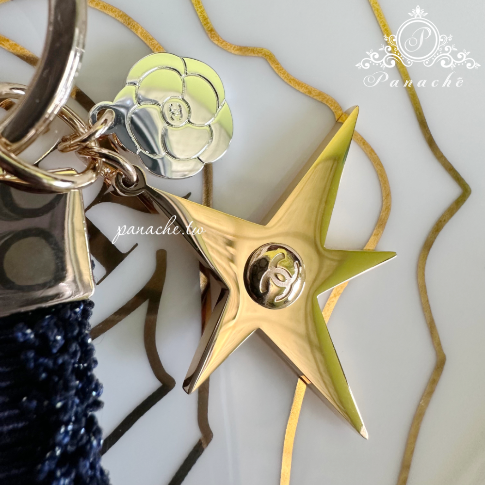 chanel絲帶改造髮圈 抓夾 鯊魚夾 髮箍 吊飾鑰匙圈-細節圖4