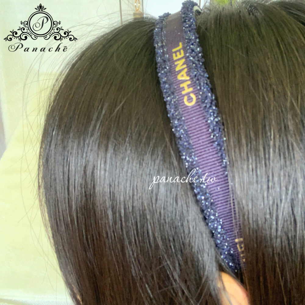 chanel絲帶改造髮圈 抓夾 鯊魚夾 髮箍 吊飾鑰匙圈-細節圖7