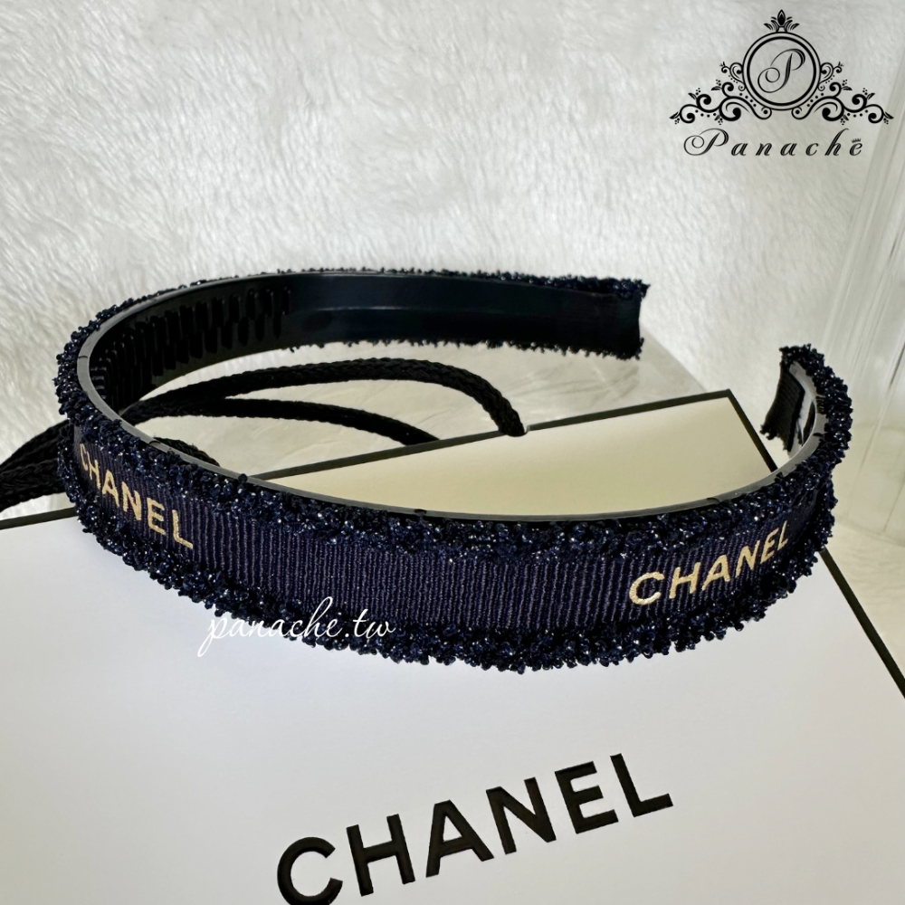 chanel絲帶改造髮圈 抓夾 鯊魚夾 髮箍 吊飾鑰匙圈-規格圖11
