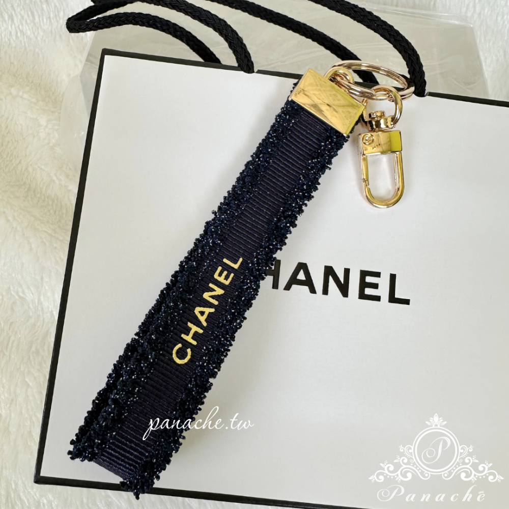 chanel絲帶改造髮圈 抓夾 鯊魚夾 髮箍 吊飾鑰匙圈-規格圖11