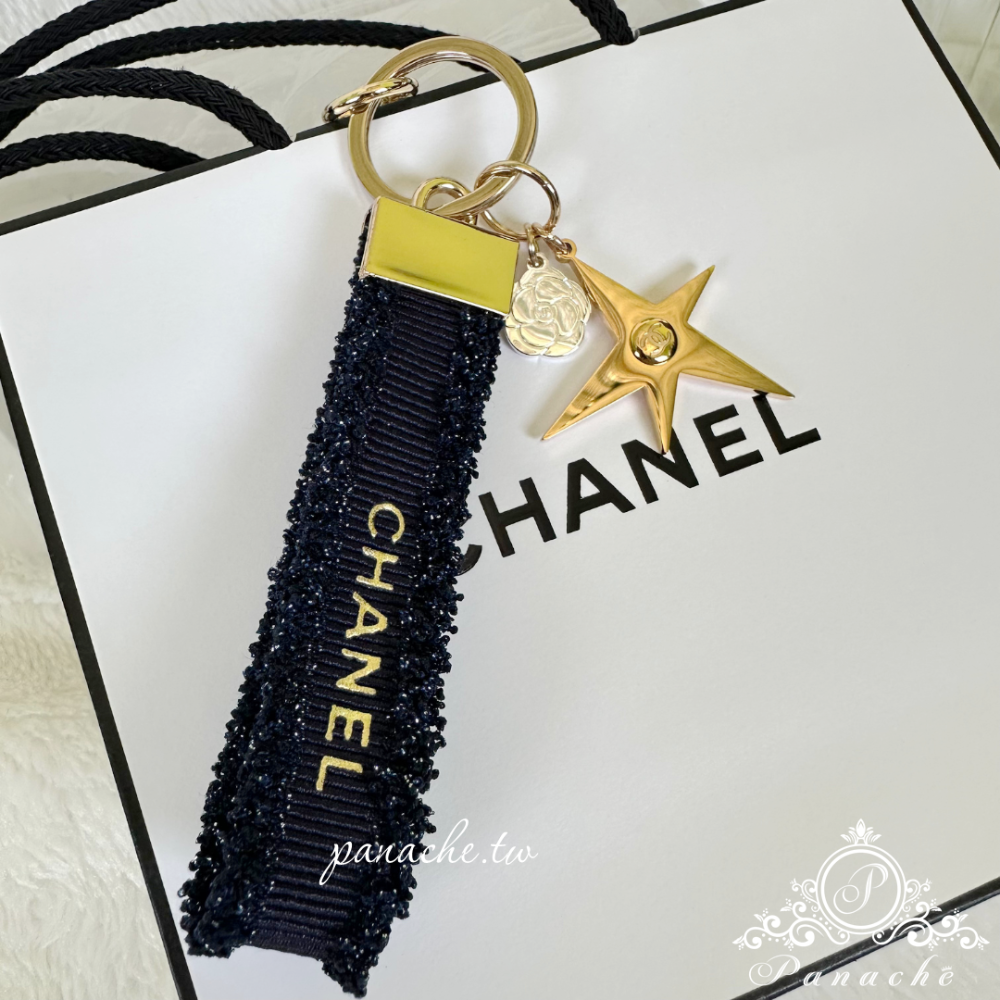 chanel絲帶改造髮圈 抓夾 鯊魚夾 髮箍 吊飾鑰匙圈-規格圖11