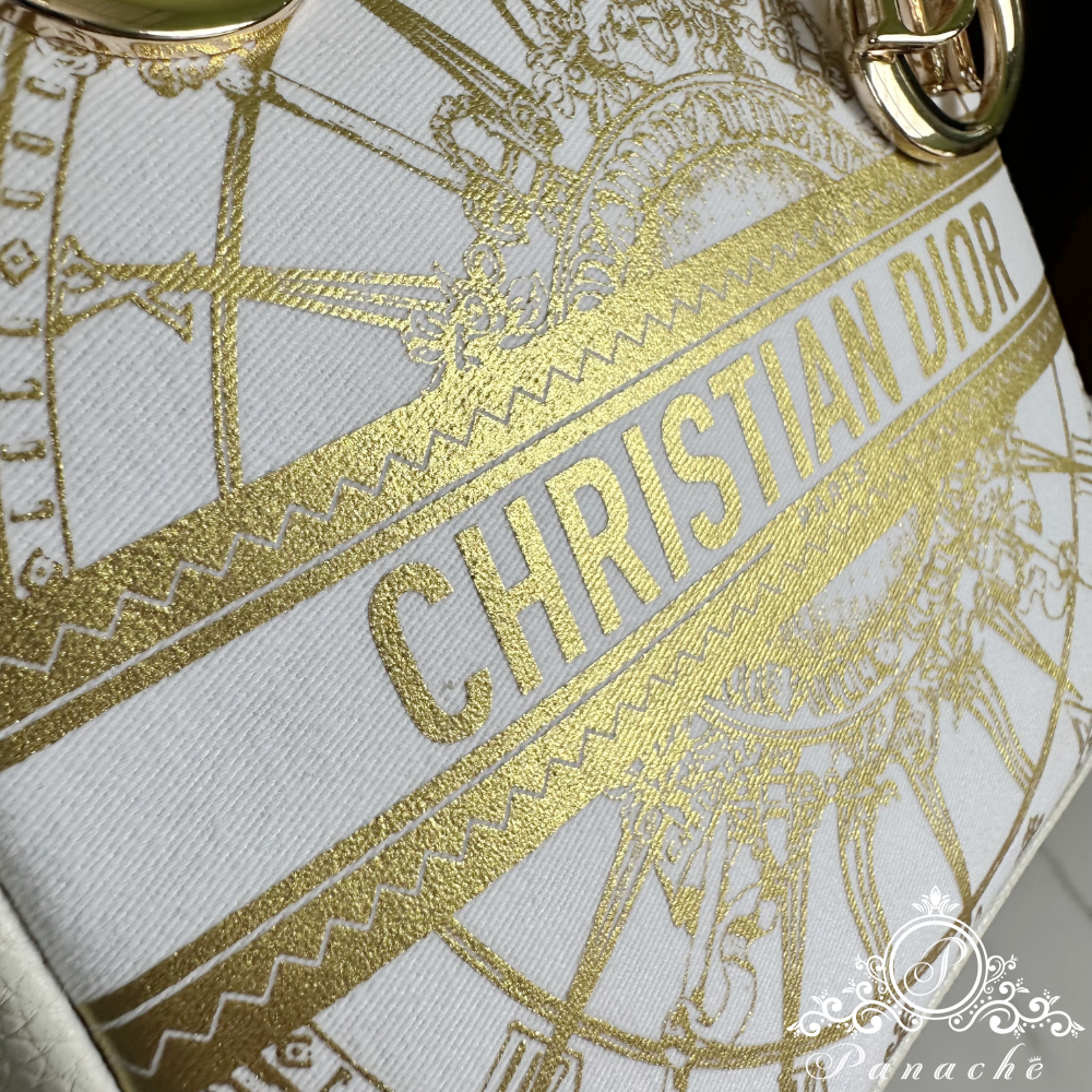 Dior VIP限量改造Lady Dior風三用包｜鏈條手提斜背側背｜金色圖騰 不撞包設計款-細節圖2