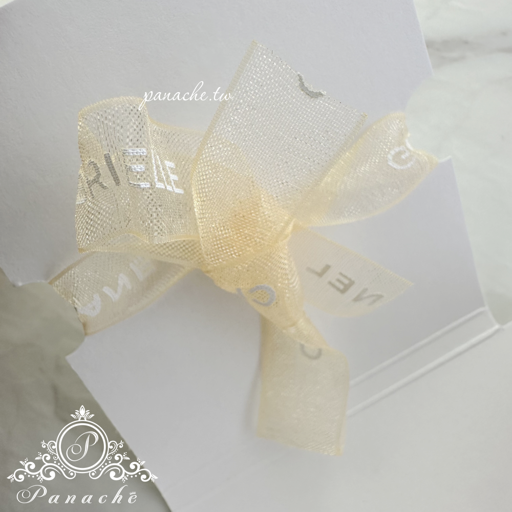 CHANEL VIP禮 GABRIELLE香水瓶吊飾手繩 銀色鏤空吊飾 香奈兒絲帶手環 附盒裝-細節圖5