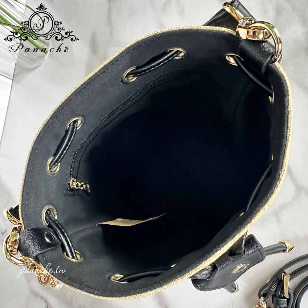 DIOR VIP禮束口袋改造水桶包 奶茶色 手工製作 斜背包 側背包 精品改造包-細節圖6