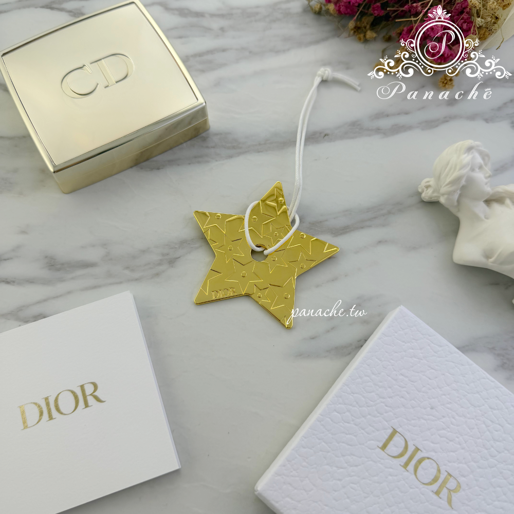 DIOR VIP限定幸運星金屬吊飾｜金色星星掛飾｜附DIOR白盒及說明書｜收藏擺飾禮品-細節圖2