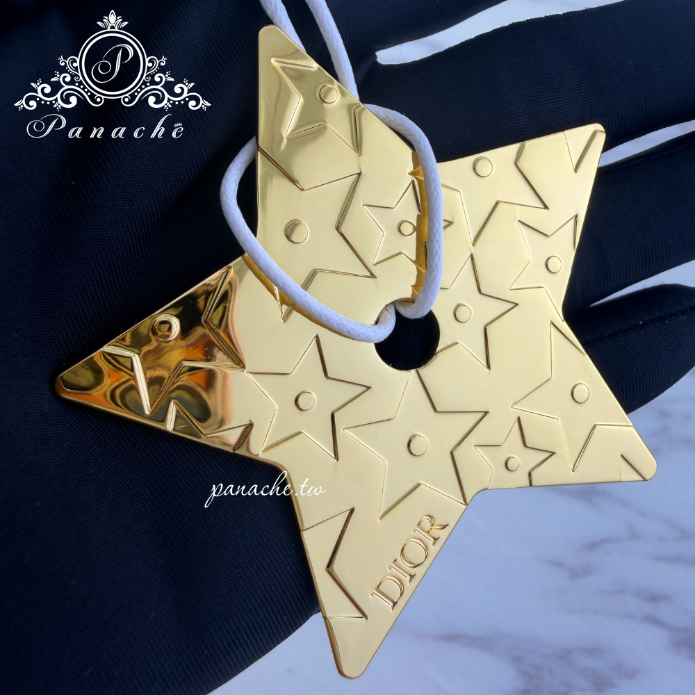 DIOR VIP限定幸運星金屬吊飾｜金色星星掛飾｜附DIOR白盒及說明書｜收藏擺飾禮品-細節圖3