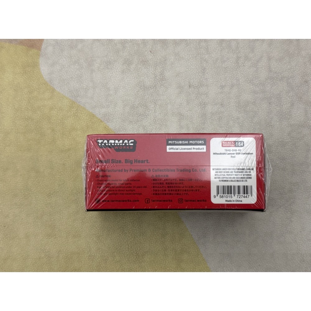1/64 Tarmac Mitsubishi Lancer GSR Evolution 紅-細節圖2