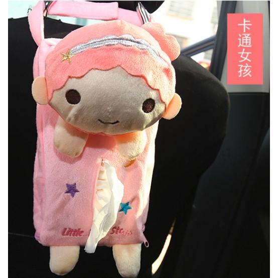 【金車屋】台灣現貨~ 汽車用面紙套【椅背面紙套】可掛式面紙盒套 可愛卡通懸掛面紙盒套-細節圖5