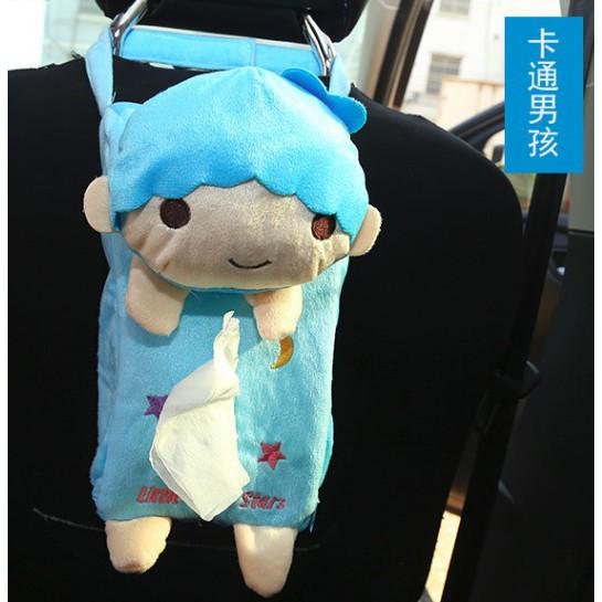 【金車屋】台灣現貨~ 汽車用面紙套【椅背面紙套】可掛式面紙盒套 可愛卡通懸掛面紙盒套-細節圖6