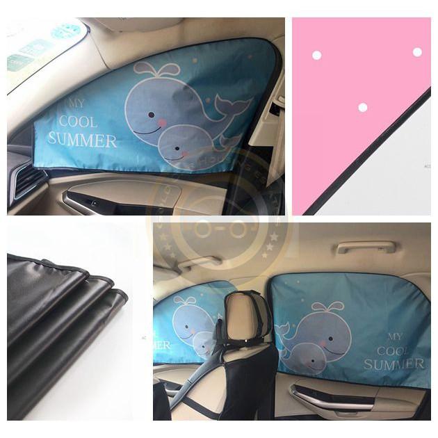 【金車屋】卡通窗簾 磁性 遮陽窗簾 磁鐵吸附 四層防曬 抗UV 免用吸盤   遮陽檔 隔熱簾 遮光板 汽車窗簾 車用窗簾-細節圖8