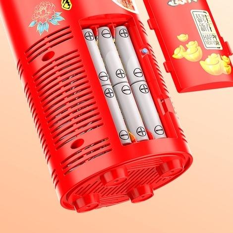 【金車屋】泡泡機 煙花花泡泡機 逼真鞭炮聲效 泡泡槍 20孔電動出泡 帶音樂燈光 婚禮過年氣氛玩具 新年禮物 聖誕禮物-細節圖5