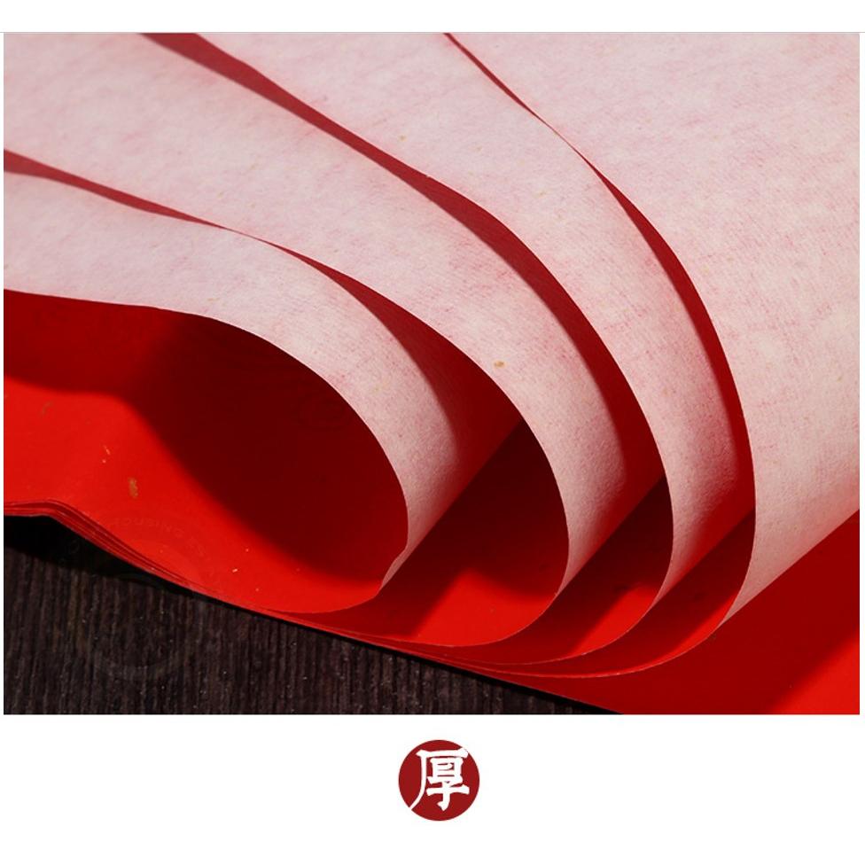 【[金車屋】台灣現貨 DIY空白春聯紙 門聯/一捲3張入(定20) 117x104cm 七言 春聯-細節圖6