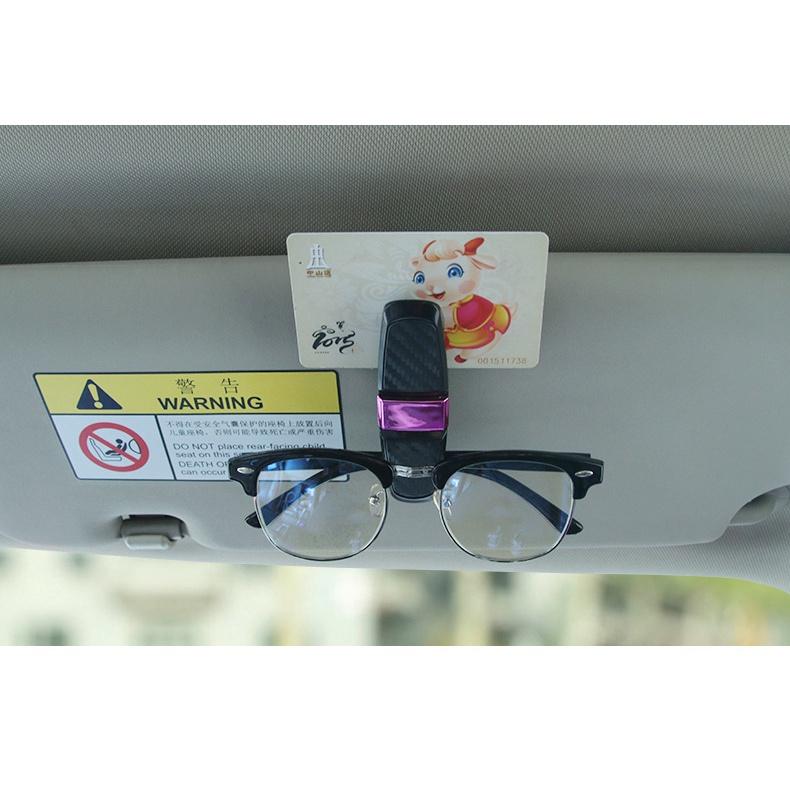 【金車屋】雙頭眼鏡夾 180度旋轉車用眼鏡架 汽車眼鏡架 車載眼鏡夾 遮陽板票卡夾 碳纖維墨鏡片-細節圖5