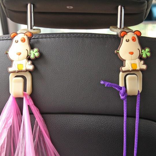 【金車屋】卡通汽車掛鉤椅背多功能車內座椅掛鉤車用S鉤2個裝-細節圖2