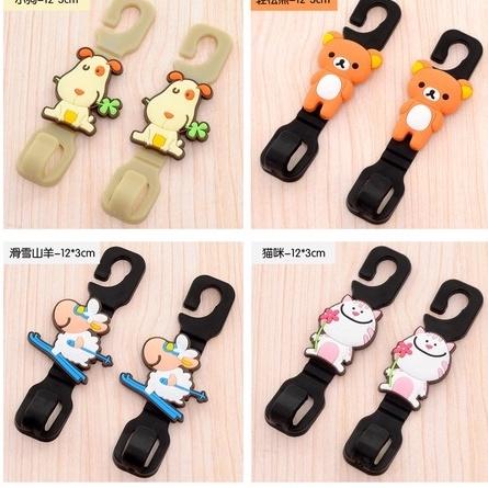 【金車屋】卡通汽車掛鉤椅背多功能車內座椅掛鉤車用S鉤2個裝-細節圖3