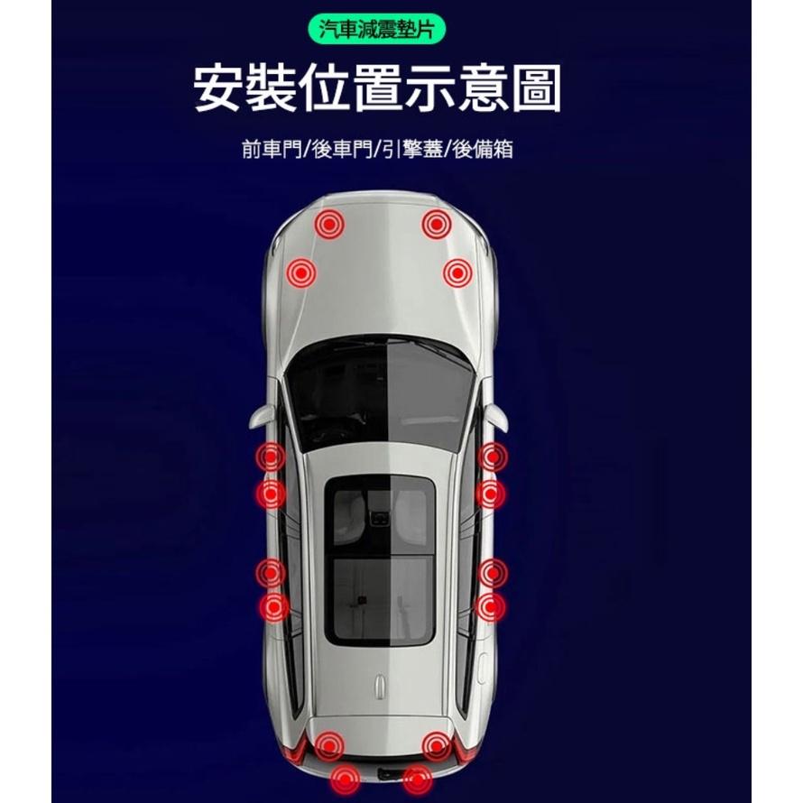 【金車屋】車門減震片 汽車車門防撞減震墊 防震片 隔音墊片 減震片 車門緩衝墊片 靜音墊片 減震墊片-細節圖6