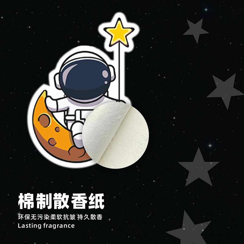 【金車屋】太空人吊飾 香氛片 車用香片 香片吊卡 室內香氛 居家香氛片 汽車香片吊飾 汽車掛飾 持久淡香 車內香薰香-細節圖5