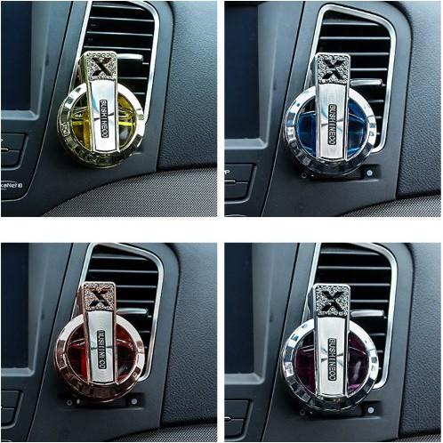 【金車屋】佰香島 車用香水夾 鍍金工藝 捷克水鑽 出風口 車 佰香島汽車出風口香水 鑲鉆X帶鉆車用空調清新劑 車載香薰座-細節圖3