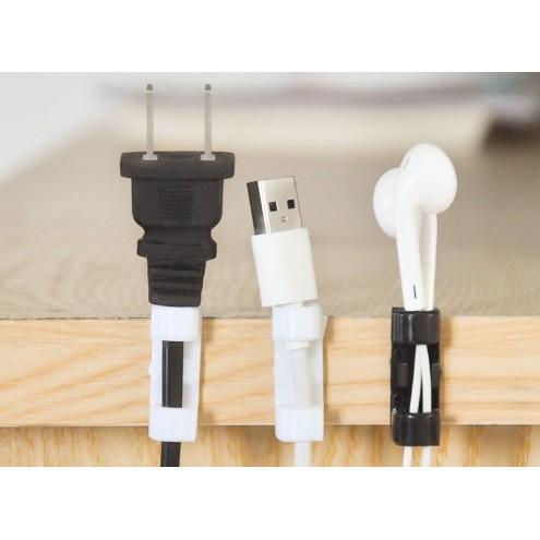 【金車屋】桌面電線收納 充電線集線器 理線器 電腦線繞線器 固定架 數據線耳機收納器 理線器固定夾 線卡子 網線收納-細節圖5