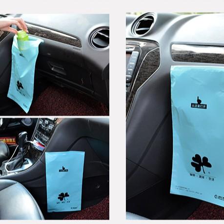 【金車屋】車用垃圾袋 可撕 帶黏封口 隨開即用可收納垃圾小物 掛繩設計  一包50入 藍色.紅色-細節圖6