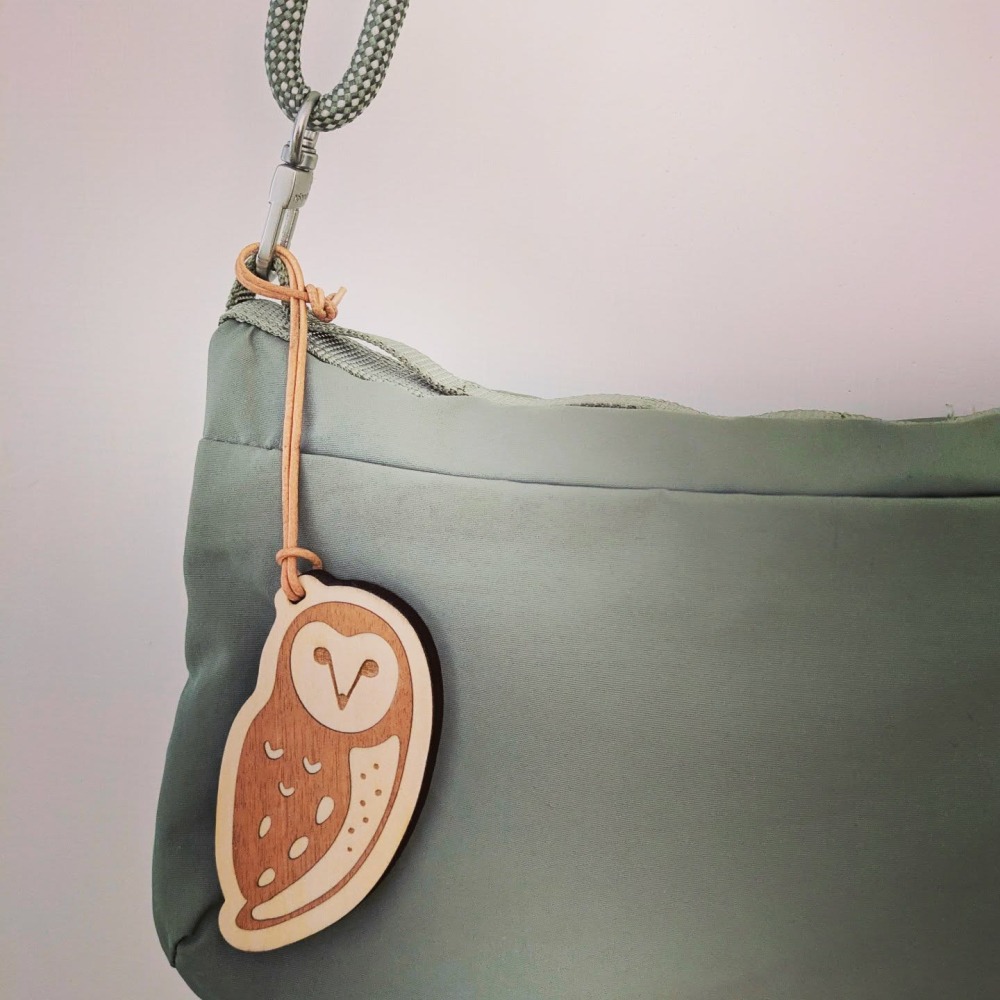 ( Alpine Days 原創商品 )  台灣草鴞 木製吊飾-細節圖3