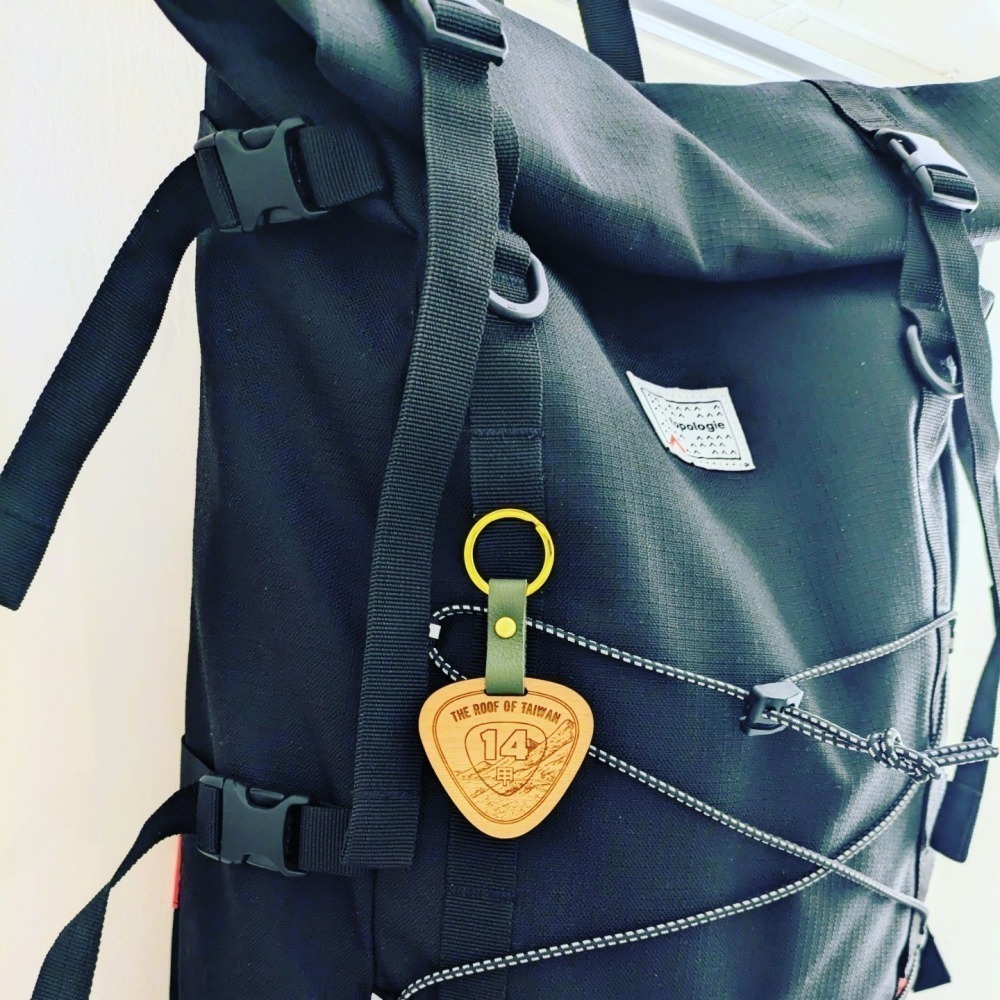 ( Alpine Days 原創商品 )  台14甲 合歡山公路 再生木製鑰匙圈 / 吊飾-細節圖4