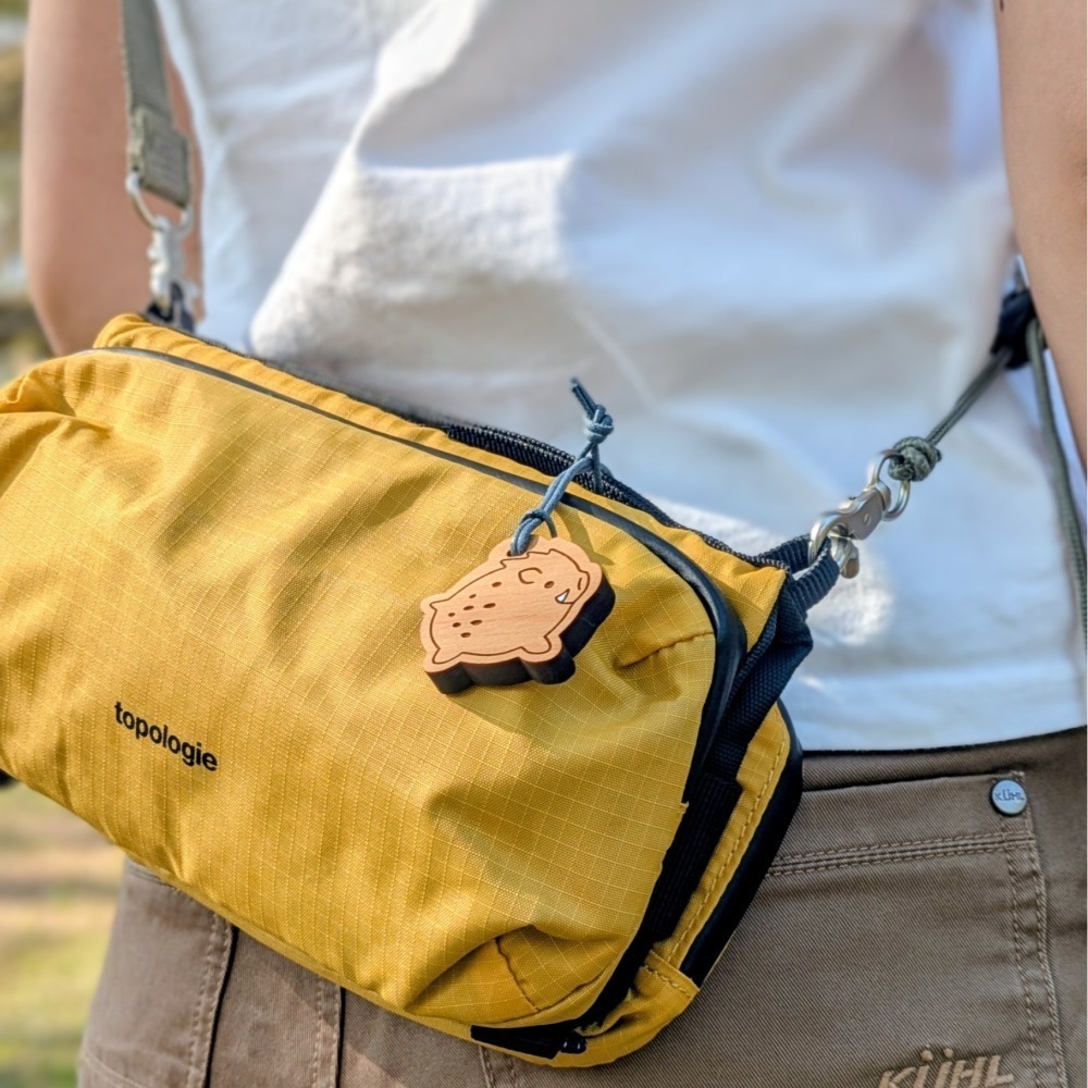 ( Alpne Days 原創商品 ) 檜樂小山豬 再生台灣檜木製吊飾 (擴香) + 磁鐵 兩入組-細節圖7