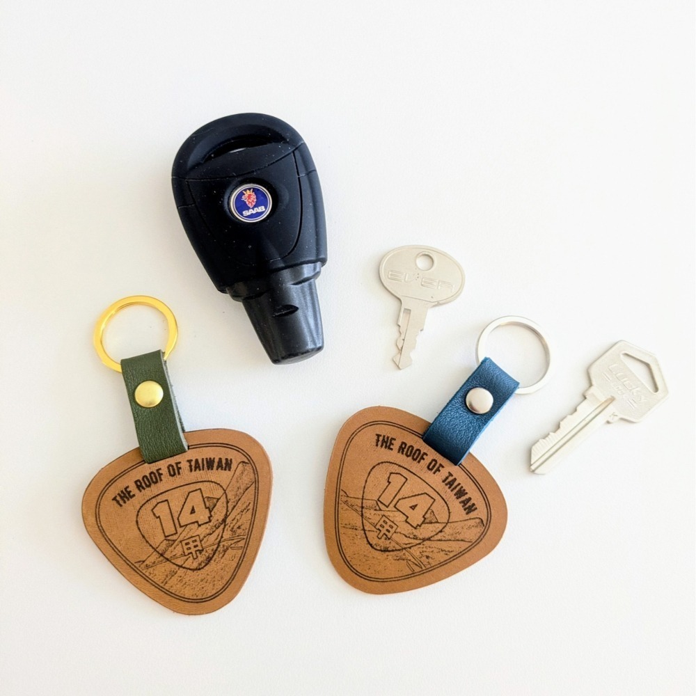 ( Alpine Days 原創商品 ) 台14甲 合歡山公路 真皮鑰匙圈 / 吊飾-細節圖3