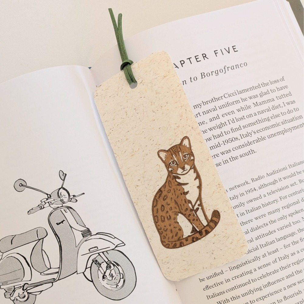 ( Alpine Days 原創商品 )  台灣石虎 手工紙書籤 / 可書寫小禮卡-細節圖2