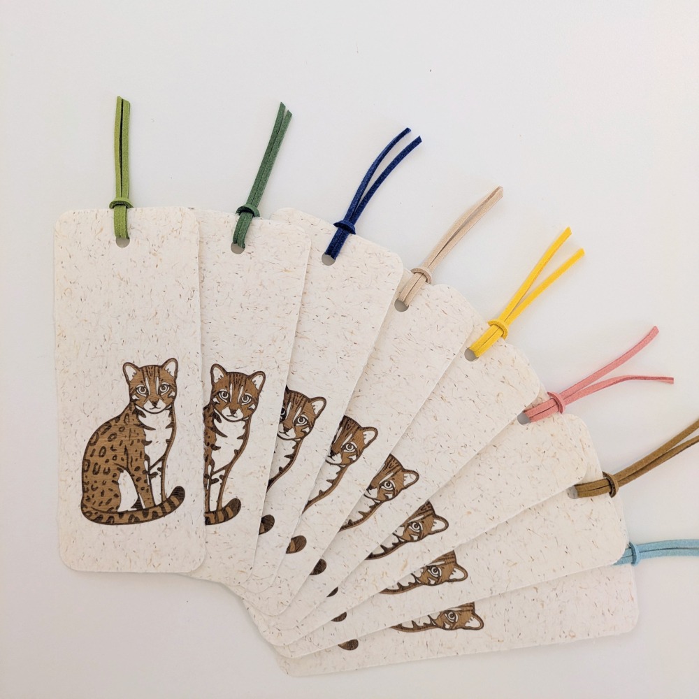 ( Alpine Days 原創商品 )  台灣石虎 手工紙書籤 / 可書寫小禮卡-細節圖3